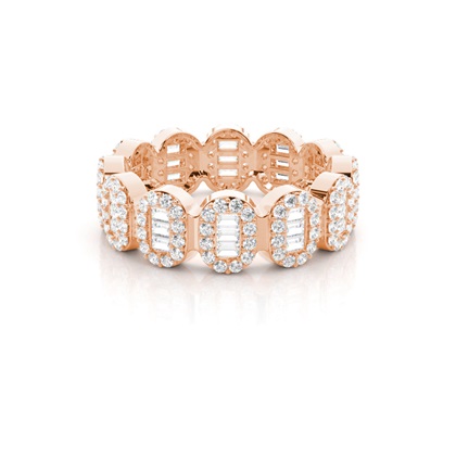 Baguette Anniversary Diamond Rings