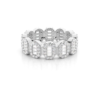 Baguette Anniversary Diamond Rings