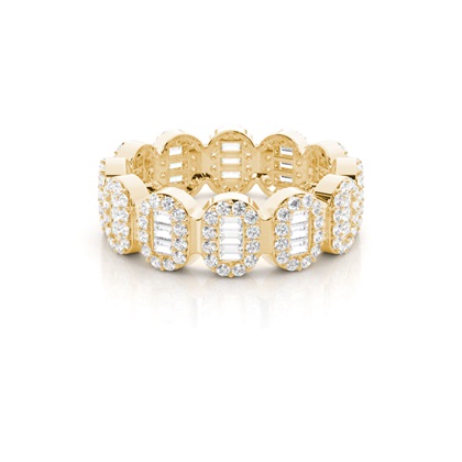 Baguette Anniversary Diamond Rings