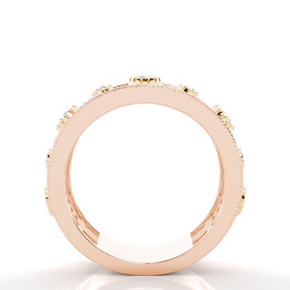 Rose Gold Statement Diamond Rings