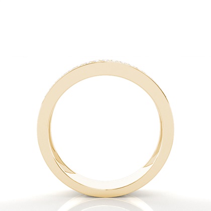 Bequem geschliffener diamanten Herren Trauring