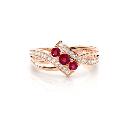Rose Gold Gemstone Rings & Jewellery
