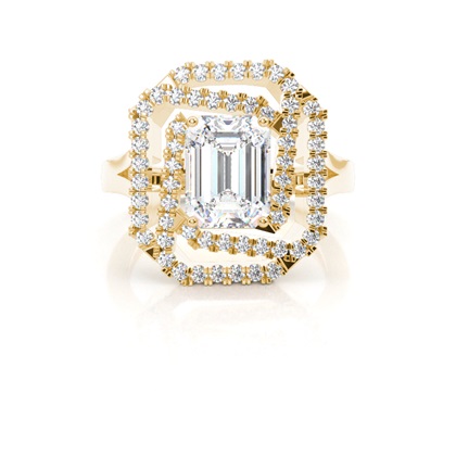 Emerald Cut Diamond Engagement Rings