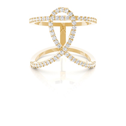 Yellow Gold Statement Diamond Rings