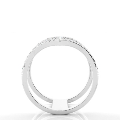 Pave Setting Round Diamond Fashion Ring