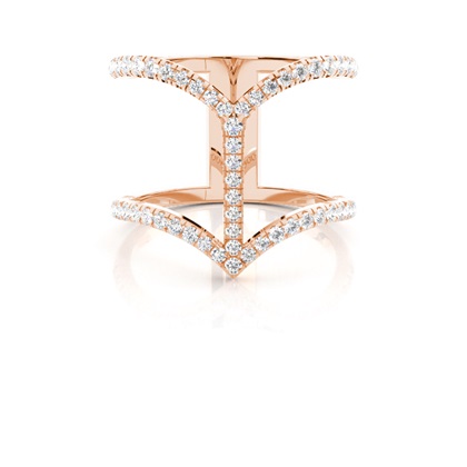 Rose Gold Statement Diamond Rings