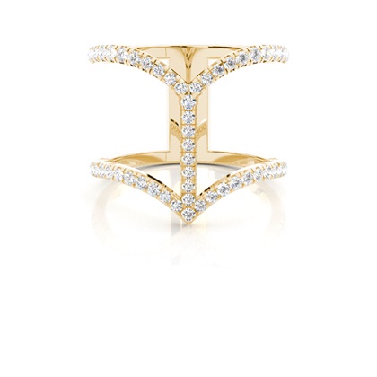 Yellow Gold Statement Diamond Rings