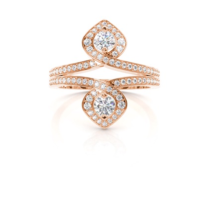 Rose Gold Statement Diamond Rings