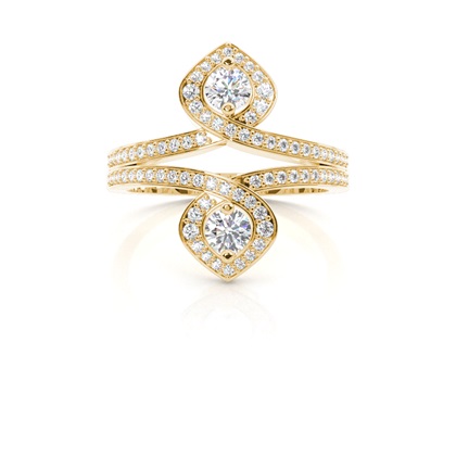 Yellow Gold Statement Diamond Rings