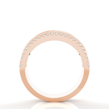 Runde Und Prinzessin Halbe Ewigkeit Smaragd Ring