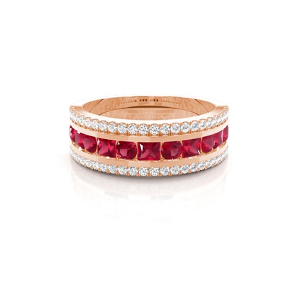 Rose Gold Gemstone Rings & Jewellery