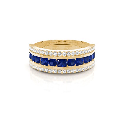 Yellow Gold Gemstone Rings & Diamond Earrings