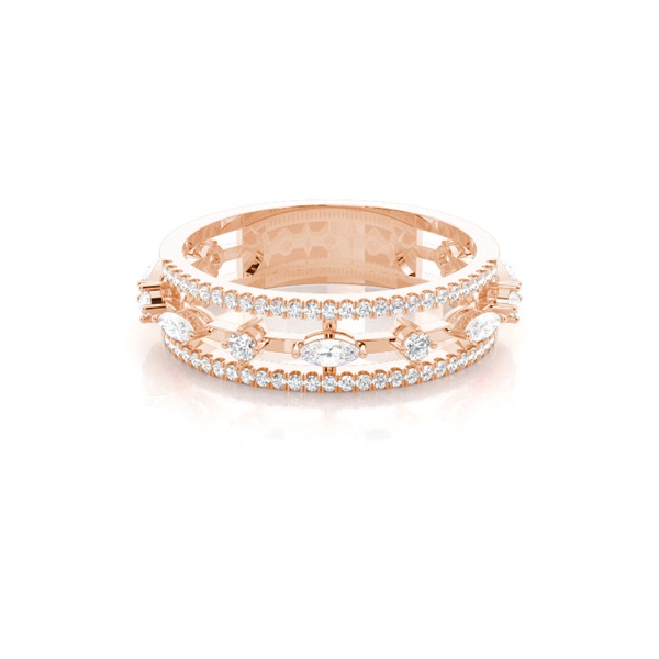 Pave Setting Diamond Fashion Ring