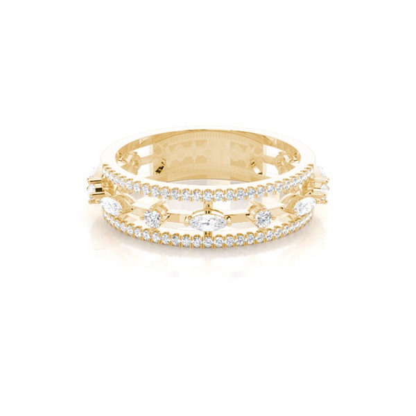 Pave Setting Diamond Fashion Ring