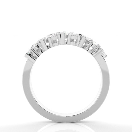 Prong Setting Half Eternity Diamond Ring
