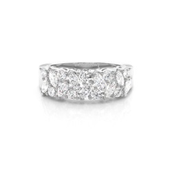 Prong Setting Half Eternity Diamond Ring