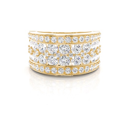 Yellow Gold Eternity Diamond Rings