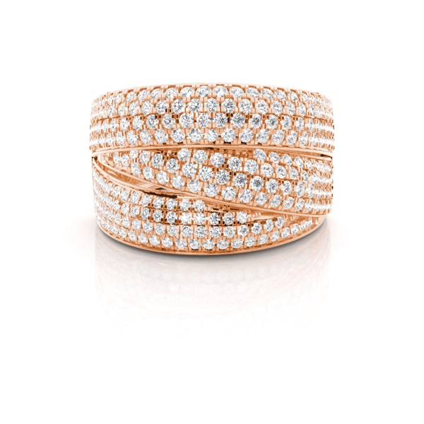Round Diamond Prong Setting Fashion Ring