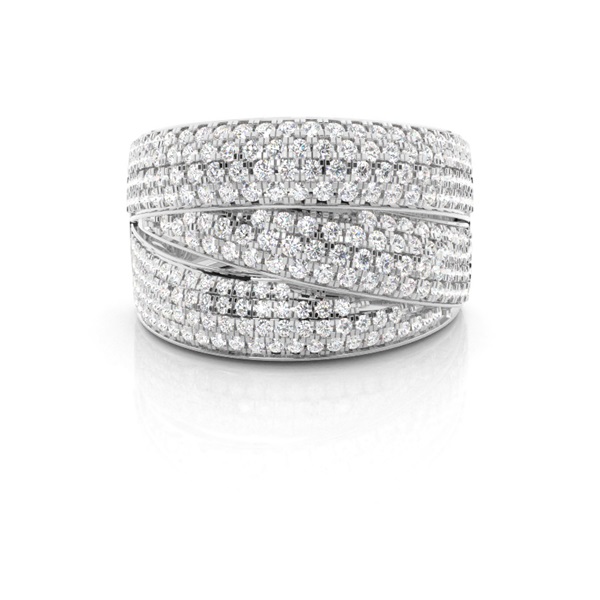 Round Diamond Prong Setting Fashion Ring
