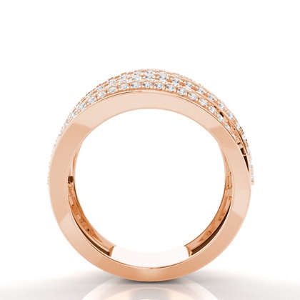 Rose Gold Statement Diamond Rings