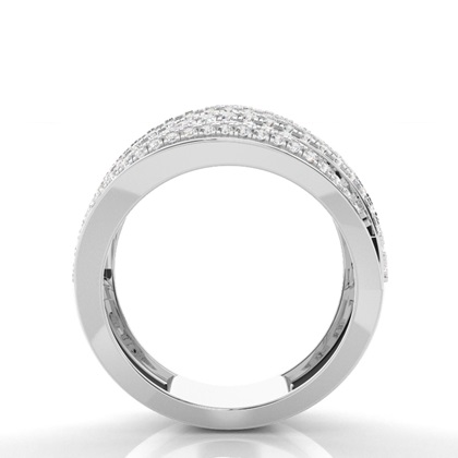 Round Diamond Prong Setting Fashion Ring