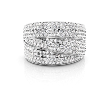 Round Diamond Prong Setting Fashion Ring
