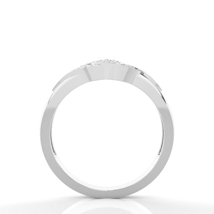 Runder Diamant-Modering in Pavefassung