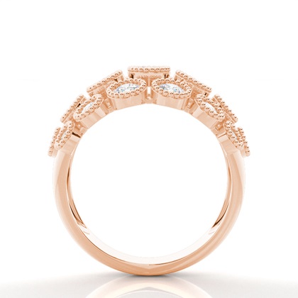 Rotgold Memoireringe Diamantringe