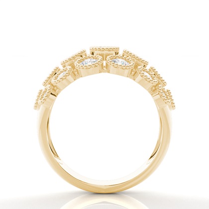 Yellow Gold Anniversary Diamond Rings