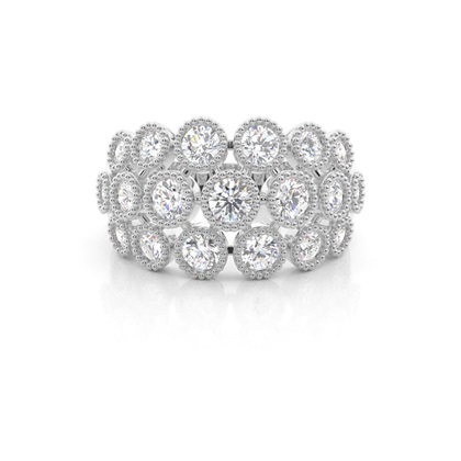 Silver Anniversary Diamond Rings