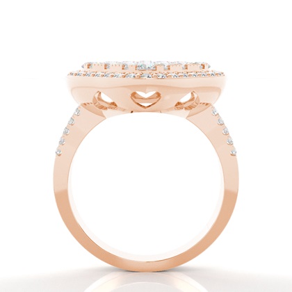 Rose Gold Statement Diamond Rings