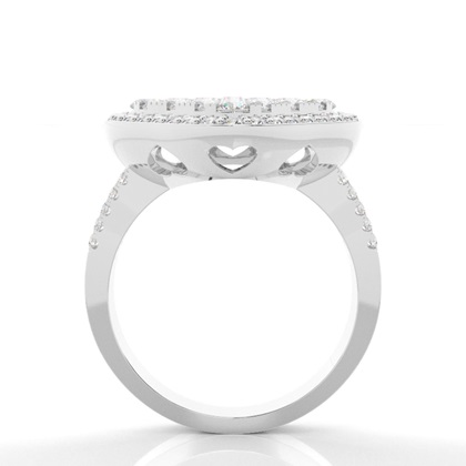Prong Setting Round Diamond Cluster Ring