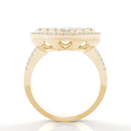 Yellow Gold Statement Diamond Rings