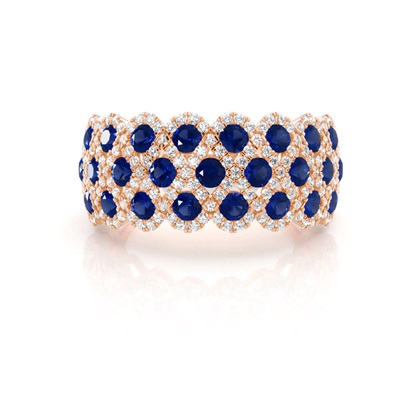Rose Gold Statement Diamond Rings