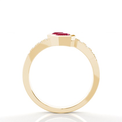 Yellow Gold Diamond Rings Gemstones