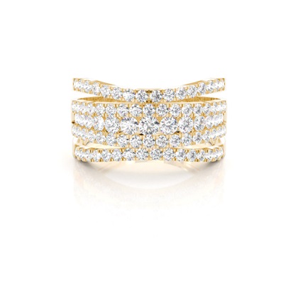 Yellow Gold Statement Diamond Rings