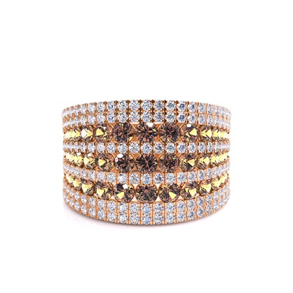 Rose Gold Statement Diamond Rings