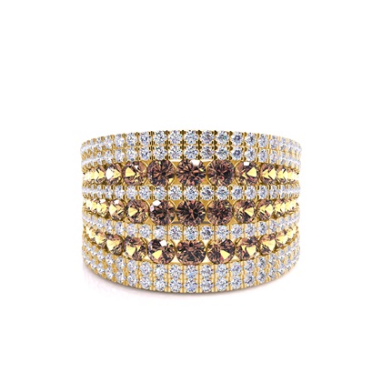 Yellow Gold Statement Diamond Rings