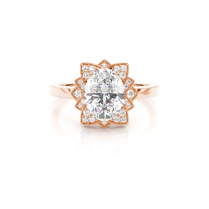Rose Gold Diamond Engagement Rings