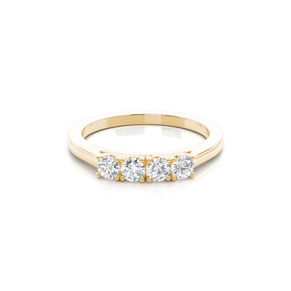 Yellow Gold Eternity Diamond Rings