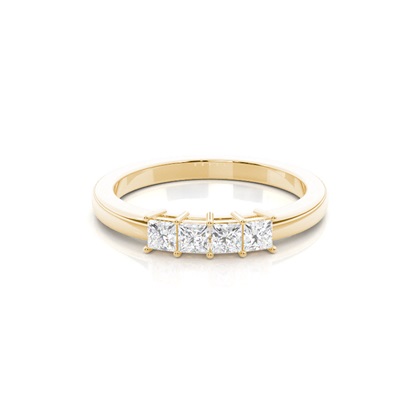 Yellow Gold Eternity Diamond Rings