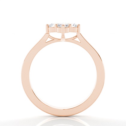 Rose Gold Promise Diamond Rings
