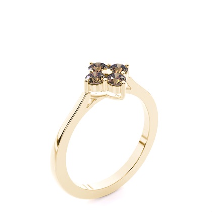 Yellow Gold Promise Diamond Rings