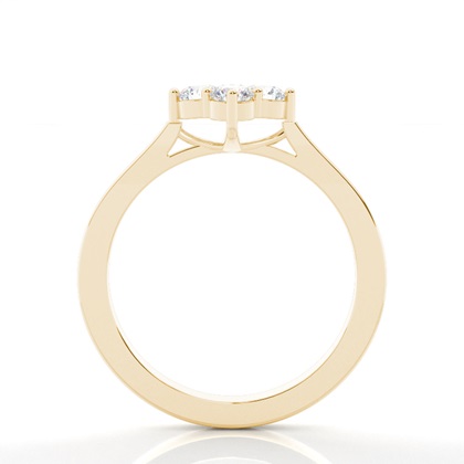 Yellow Gold Promise Diamond Rings
