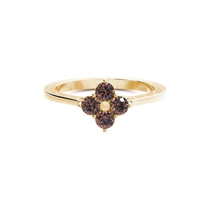 Yellow Gold Promise Diamond Rings