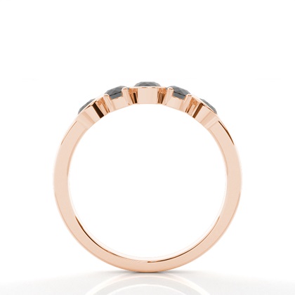 Rose Gold Half Eternity Diamond Rings