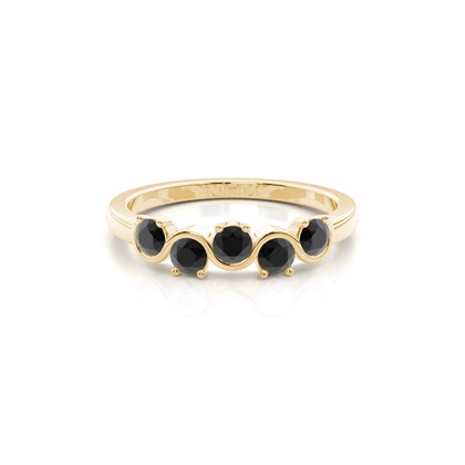 Yellow Gold Eternity Diamond Rings