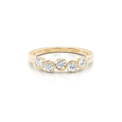 Yellow Gold Eternity Diamond Rings