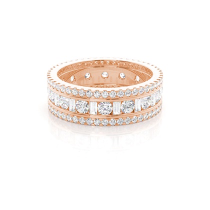 Baguette Anniversary Diamond Rings