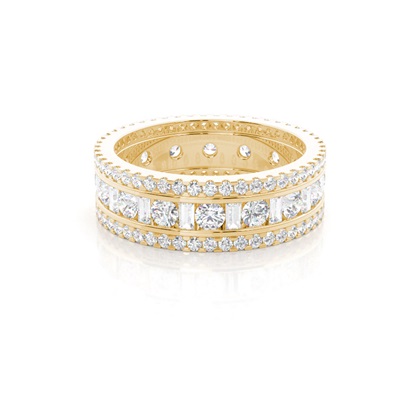 Baguette Anniversary Diamond Rings